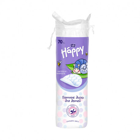 Подушечки из ваты для детей BELLA Baby Happy 70 шт.