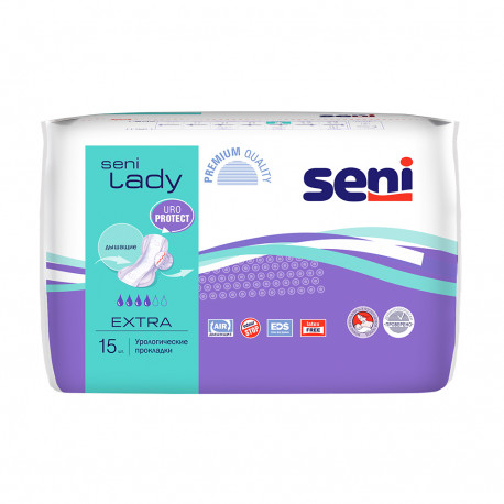Урологические прокладки SENI LADY EXTRA 15шт. 