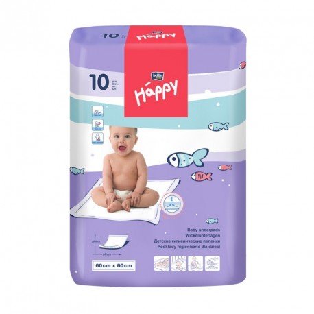 Пелюшки Bella Baby HAPPY (60х60см) 10шт. 