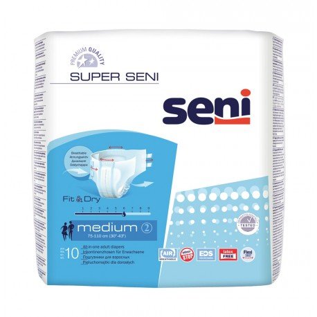 Подгузники SUPER SENI Medium (2) 10шт. 