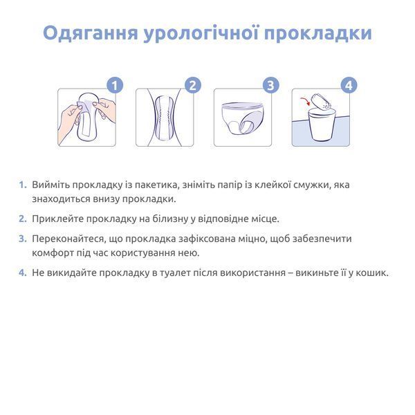 Прокладки урологічні SENI LADY SLIM mini plus (20 шт) 699109 фото