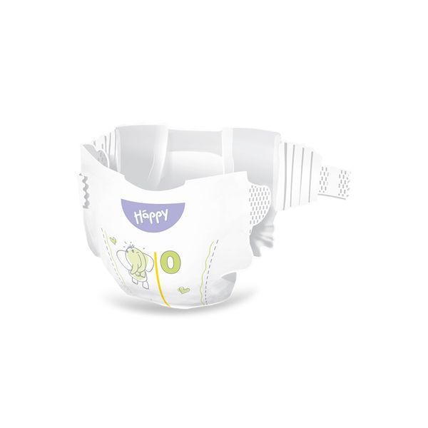 Підгузки дитячі одноразові HAPPY BELLA BABY before newborn (вага 0-2 кг, 46 шт) 605322 фото