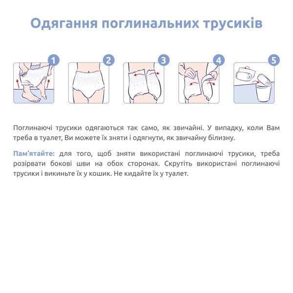 Труси поглинальні для дорослих SENI ACTIVE PLUS extra extra large (10 шт) 801588 фото