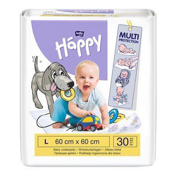 Пелюшки дитячі HAPPY BELLA BABY 60x60 см (30 шт) 601676 фото