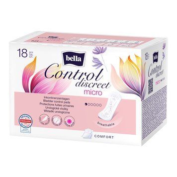 Прокладки урологічні BELLA CONTROL DISCREET micro (18 шт) 697518 фото