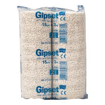Бинт гіпсовий GIPSET. (3 хв., 15 см х 4м, 2 шт.) 843403 фото
