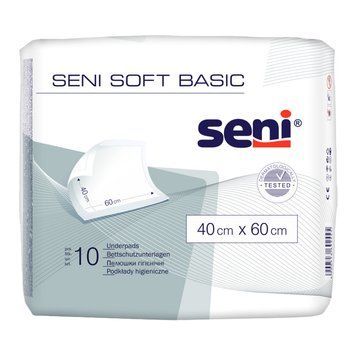 Пелюшки гігієнічні SENI SOFT Basic 40х60 см (10 шт) 692445 фото