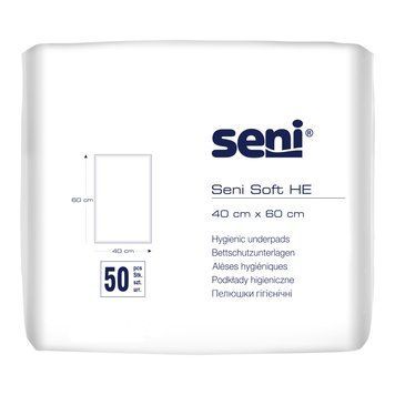 Пелюшки гігієнічні SENI SOFT HE, 40x60 см (50 шт) 699307 фото