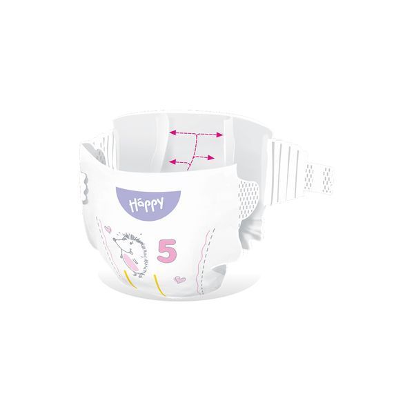 Підгузки дитячі одноразові HAPPY BELLA BABY junior (вага 11-18 кг, 12 шт) 605490 фото
