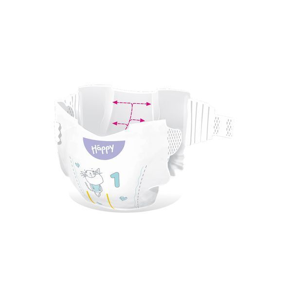 Підгузки дитячі одноразові HAPPY BELLA BABY newborn (вага 2-5 кг, 42 шт) 605339 фото