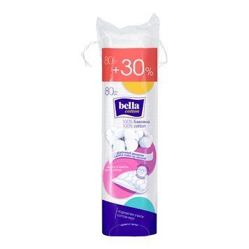 Подушечки з вати BELLA Cotton круглi (80шт+30%) 400033 фото